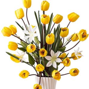 Artificial Tulips Silk Flowers Bouquet
