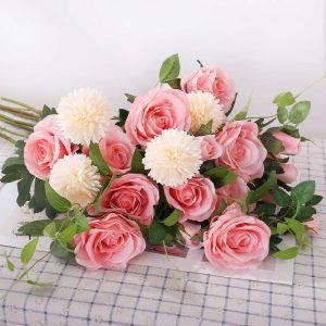 Fake Flowers Rose Hydrangea