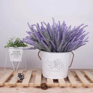 Artificial Lavender with Vase